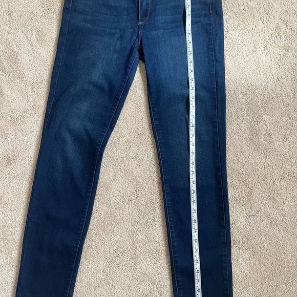 PAIGE Women's Skinny Jeans - Dark Blue - Picture 7 of 8